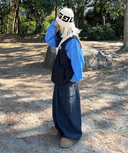 sedacle(セダクル)の「スタンドネックベスト(ベスト・メンズ・ブラック/アイボリー・MEDIUM/LARGE)」の13枚目の写真