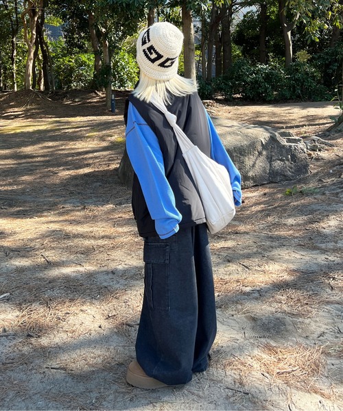 sedacle(セダクル)の「スタンドネックベスト(ベスト・メンズ・ブラック/アイボリー・MEDIUM/LARGE)」の10枚目の写真