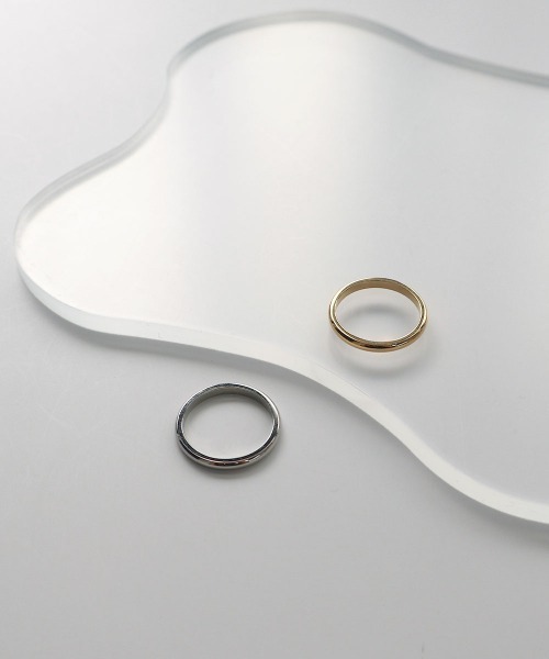 CEMONEMO(セモネモ)の「【金属アレルギー対応】 2mm シンプルリング / サージカルステンレス 316L(リング・レディース・ゴールド/シルバー・FREE)」の13枚目の写真
