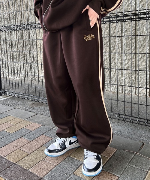 sedacle（セダクル）の「ダブルライントラックパンツ【SETUP着用可能】　ストリート/オーバーサイズ/ユニセックス（その他パンツ・メンズ・サックスブルー/ベージュ/ブラウン・MEDIUM/LARGE）」の4枚目の写真