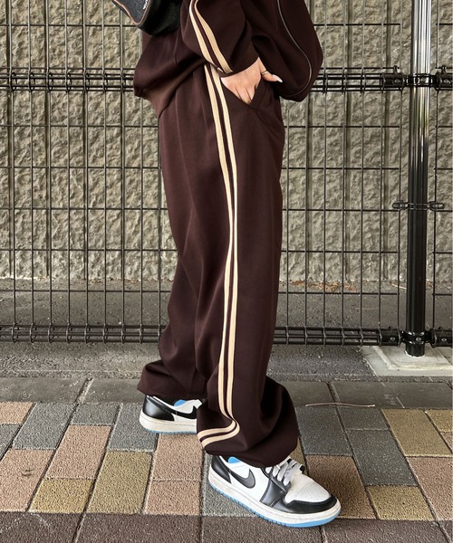 sedacle（セダクル）の「ダブルライントラックパンツ【SETUP着用可能】　ストリート/オーバーサイズ/ユニセックス（その他パンツ・メンズ・サックスブルー/ベージュ/ブラウン・MEDIUM/LARGE）」の6枚目の写真