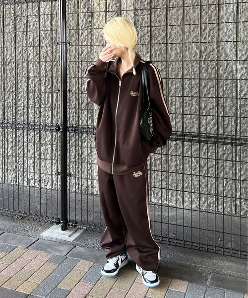 sedacle（セダクル）の「ダブルライントラックパンツ【SETUP着用可能】　ストリート/オーバーサイズ/ユニセックス（その他パンツ・メンズ・サックスブルー/ベージュ/ブラウン・MEDIUM/LARGE）」の9枚目の写真