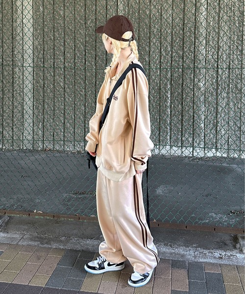 sedacle（セダクル）の「ダブルライントラックパンツ【SETUP着用可能】　ストリート/オーバーサイズ/ユニセックス（その他パンツ・メンズ・サックスブルー/ベージュ/ブラウン・MEDIUM/LARGE）」の14枚目の写真