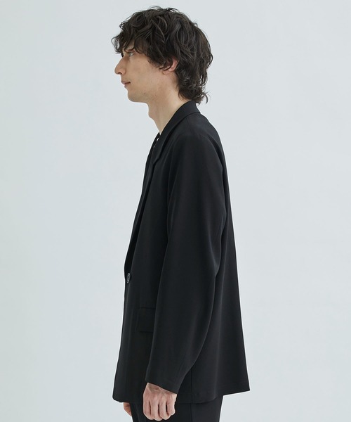 city（シティ）の「GEORGETTE SEMI DOUBLE JKT（テーラードジャケット・メンズ・ライトブルーグレー/ライトグレー/ブラック・1/2/3）」の6枚目の写真