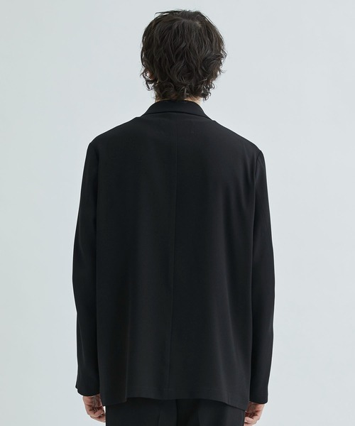 city（シティ）の「GEORGETTE SEMI DOUBLE JKT（テーラードジャケット・メンズ・ライトブルーグレー/ライトグレー/ブラック・1/2/3）」の7枚目の写真