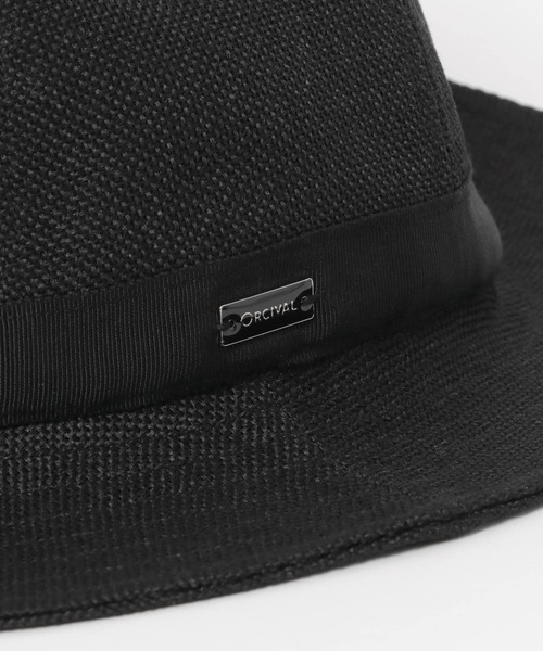 ORCIVAL（オーシバル）の「ORCIVAL　ラフィアライクパネルハット（ハット・レディース・ブラック/ベージュ・FREE）」の6枚目の写真