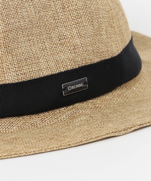 ORCIVAL（オーシバル）の「ORCIVAL　ラフィアライクパネルハット（ハット・レディース・ブラック/ベージュ・FREE）」の3枚目の写真