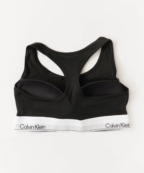 Calvin Klein（カルバン・クライン）の「Calvin Klein/カルバンクライン LGHT LINED BRALETTE リピートロゴ レーサーバック ブラレット（スポーツブラ・レディース・ブラック/グレー/ホワイト/ブラック系/ライム・L/S/M/XL/XS）」の15枚目の写真