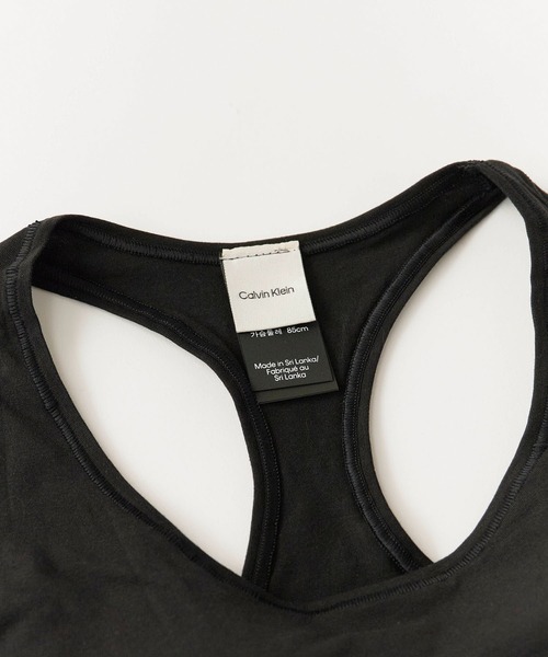 Calvin Klein（カルバン・クライン）の「Calvin Klein/カルバンクライン LGHT LINED BRALETTE リピートロゴ レーサーバック ブラレット（スポーツブラ・レディース・ブラック/グレー/ホワイト/ブラック系/ライム・L/S/M/XL/XS）」の13枚目の写真