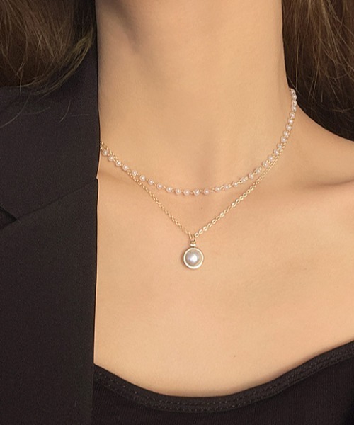 ｔｏｌｅｎｅ（トレネ）の「パール2連ネックレス（ネックレス・レディース・A・ONE SIZE）」の2枚目の写真