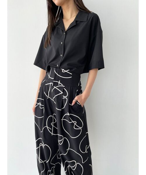 EMODA（エモダ）の「オーバーショートシャツ（シャツ/ブラウス・レディース・ベージュ/ブラック/その他/ブルー・FREE）」の11枚目の写真