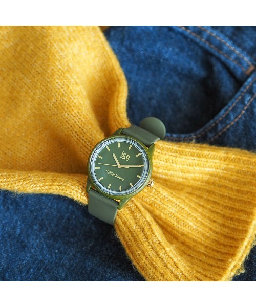 ICE WATCH（アイスウォッチ）の「※入荷禁止「Ice-Watch アイスウォッチ」ICE solar power - カーキ - スモール - 3H（アナログ腕時計・レディース・カーキ・SMALL）」の9枚目の写真
