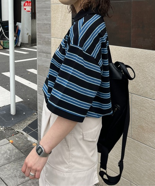 U.S. POLO ASSN.(ユーエスポロアッスン)の「1ポイント刺繍鹿の子ポロシャツ(ポロシャツ・メンズ・ネイビー/ブラック系その他/ブラック/ベージュ/グリーン・LARGE/MEDIUM)」の13枚目の写真