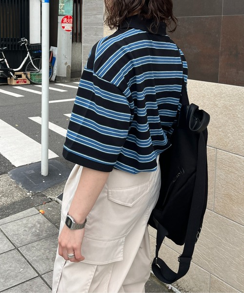 U.S. POLO ASSN.(ユーエスポロアッスン)の「1ポイント刺繍鹿の子ポロシャツ(ポロシャツ・メンズ・ネイビー/ブラック系その他/ブラック/ベージュ/グリーン・LARGE/MEDIUM)」の14枚目の写真
