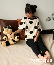 antiqua | ドット柄半袖ルームウェア(Tシャツ/カットソー)