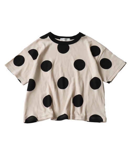 antiqua（アンティカ）の「ドット柄半袖ルームウェア（Tシャツ/カットソー・キッズ・ブルー/ブラック・150/140/160/120/130/110）」の8枚目の写真