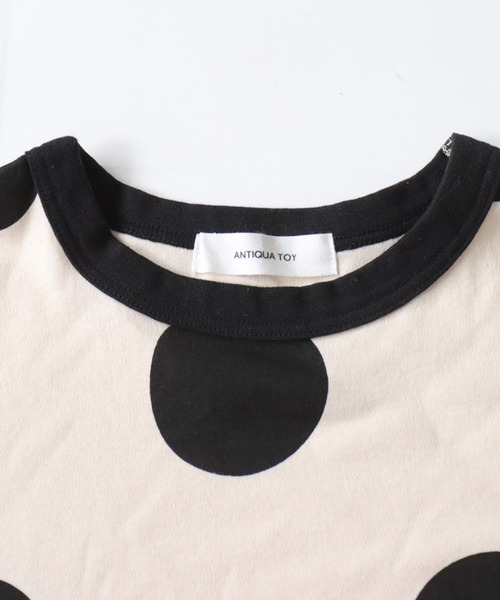 antiqua（アンティカ）の「ドット柄半袖ルームウェア（Tシャツ/カットソー・キッズ・ブルー/ブラック・150/140/160/120/130/110）」の13枚目の写真