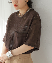 【TELA/テラ】メッシュ Tシャツプルオーバー