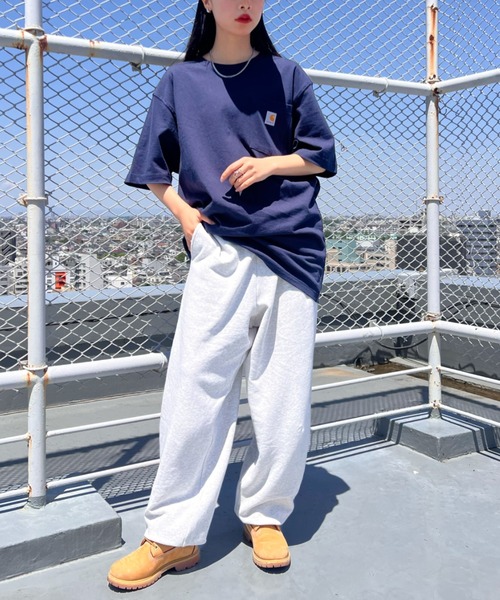 Niell(ニール)の「【S ~XXLサイズ対応】カラー ワイド ルーズ ビッグ オーバーサイズ スウェットパンツ(スウェットパンツ・レディース・パープル/イエロー/オートミール/ホワイト/レッド/ピンク/グリーン/グレー/ターコイズブルー/ブラック/アイボリー/ブルー/ダークグリーン/ネイビー/バーガンディー・S/M/L/XL/XXL)」の19枚目の写真