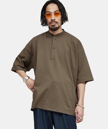 PORT BY ARK | PORT BY ARK / ポートバイアーク：Henry neck SS T-shirt：PO13-T002[COR](Tシャツ/カットソー)