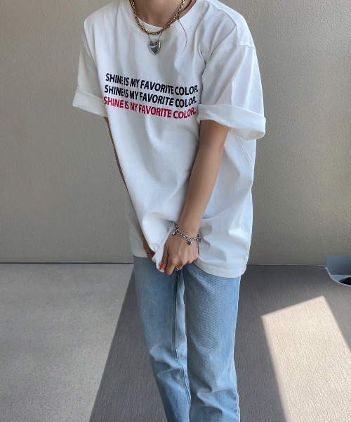 feepur by saya（フェピュールバイサヤ）の「アソートロゴTee（Tシャツ/カットソー・レディース・ブルー/オフホワイト/ブラック/ピンク・MEDIUM）」の22枚目の写真