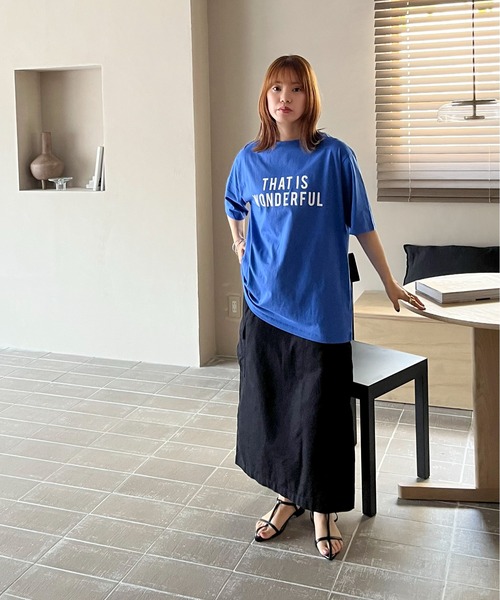 feepur by saya（フェピュールバイサヤ）の「アソートロゴTee（Tシャツ/カットソー・レディース・ブルー/オフホワイト/ブラック/ピンク・MEDIUM）」の10枚目の写真