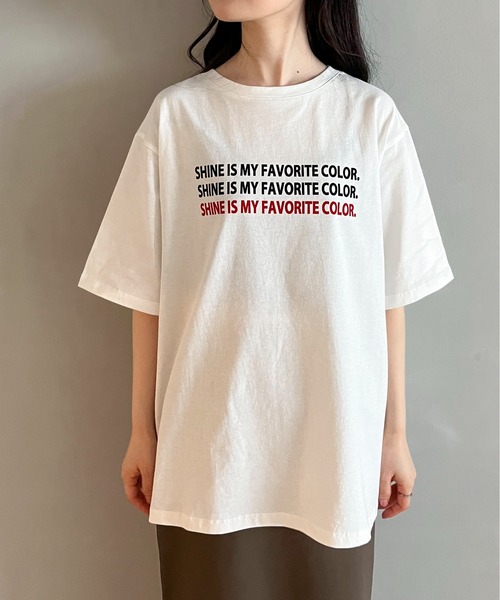 feepur by saya（フェピュールバイサヤ）の「アソートロゴTee（Tシャツ/カットソー・レディース・ブルー/オフホワイト/ブラック/ピンク・MEDIUM）」の11枚目の写真