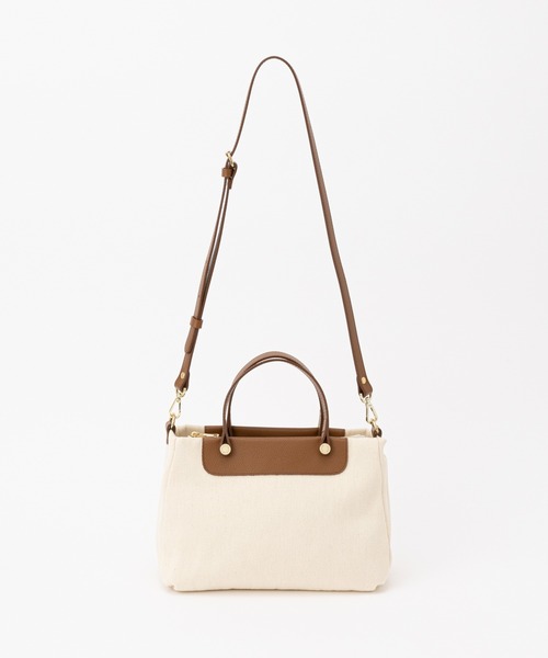 russet（ラシット）の「メタルロゴスクエアトートバッグ S(CE-1118)（トートバッグ・レディース・キナリ/グレー・FREE）」の8枚目の写真