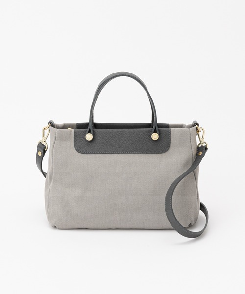 russet（ラシット）の「メタルロゴスクエアトートバッグ S(CE-1118)（トートバッグ・レディース・キナリ/グレー・FREE）」の20枚目の写真