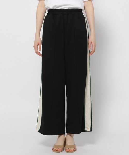 saloon(サルーン)の「SALOON(サルーン)/サイドライン裏毛パンツ(スウェットパンツ・レディース・ブラック/オフホワイト/カーキ・FREE)」の19枚目の写真