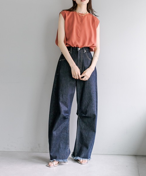 mystic（ミスティック）の「ノースリバックシャンブラウス