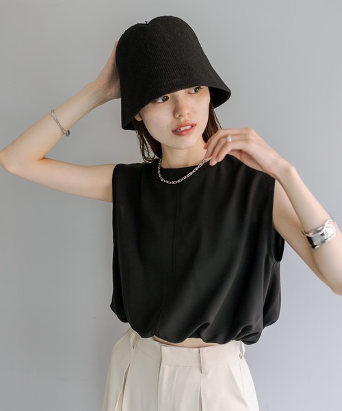 ここ！mystic バックシャンノースリブラウス バックシャンノースリブラウス | mystic(ミスティック