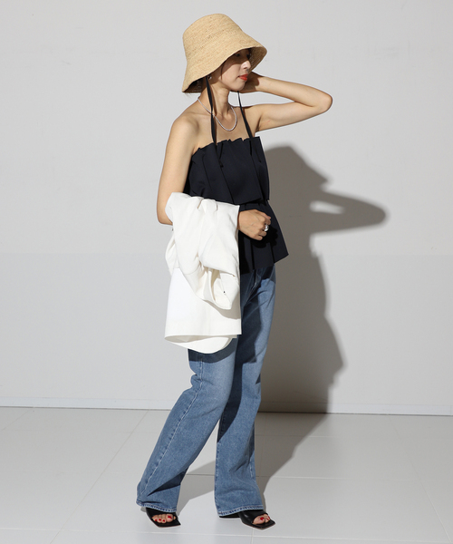 セール】【DAGMAR/ダグマー】SCULPTED TUBE TOP（チューブトップ