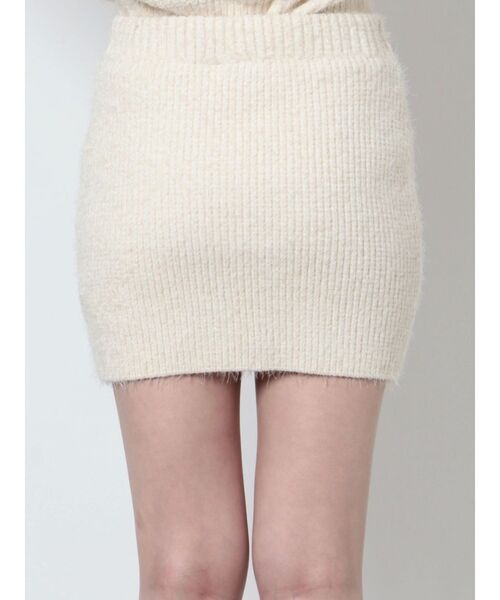 GYDA（ジェイダ）の「【SET着用可】シャギーニットタイトミニスカートライクショートパンツ（スカート・レディース・チャコールグレー/ブラウン/アイボリー・FREE）」の7枚目の写真