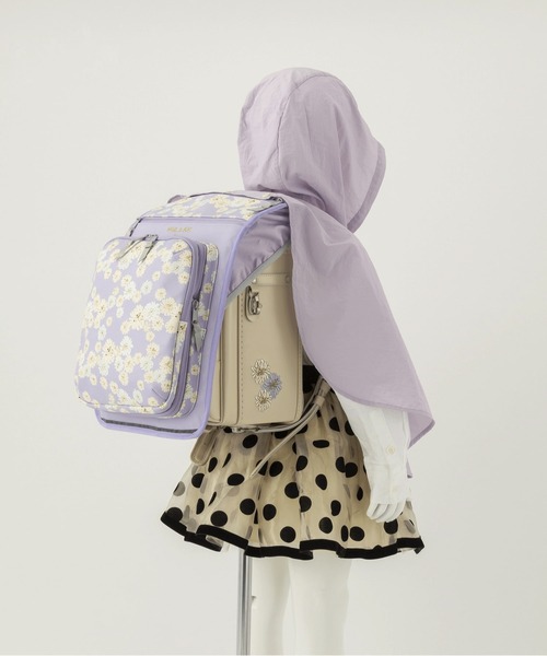 PAUL&JOE（ポールアンドジョー）の「PAUL & JOE(ポール & ジョー)ポンチョ付き多機能ランドセルカバー（ランドセル・キッズ・ホワイト/ミント/ライトパープル/ライトピンク・ONE SIZE）」の12枚目の写真
