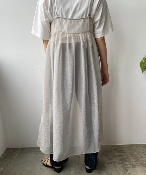 LOWRYS FARM(ローリーズファーム)の「オーガンジーキャミワンピース 966933(ワンピース・レディース・ブラック/グレー/アイボリー/その他19・FREE)」の11枚目の写真
