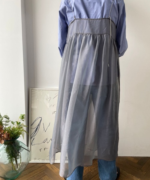 LOWRYS FARM(ローリーズファーム)の「オーガンジーキャミワンピース 966933(ワンピース・レディース・ブラック/グレー/アイボリー/その他19・FREE)」の17枚目の写真