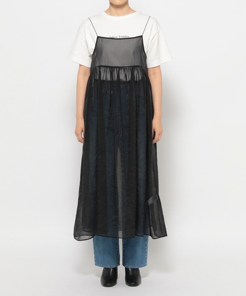 LOWRYS FARM(ローリーズファーム)の「オーガンジーキャミワンピース 966933(ワンピース・レディース・ブラック/グレー/アイボリー/その他19・FREE)」の21枚目の写真