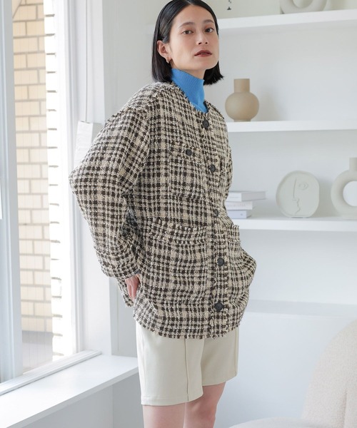 LOWRYS FARM（ローリーズファーム）の「ツイードジャケット 962937