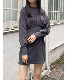 MURUA | 【RUSSELL ATHLETIC×MURUA】ウエストリブミニワンピース(ワンピース)