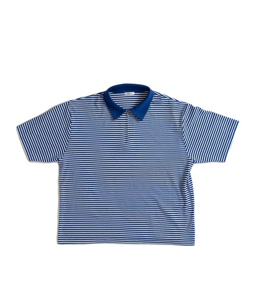 ONCILY（オンシェリー）の「BORDER HALF ZIP POLO SHIRT