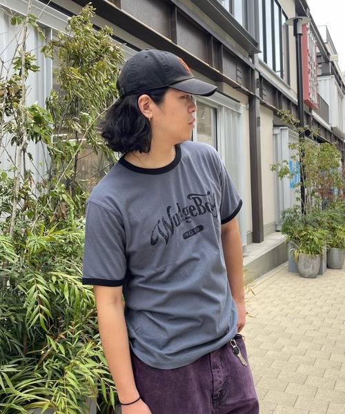 WudgeBoy(ワッジボーイ)の「WudgeBoy Lingr-Tee(Tシャツ/カットソー・レディース・カーキ/チャコールグレー/杢グレー/アイボリー・MEDIUM/LARGE)」の1枚目の写真