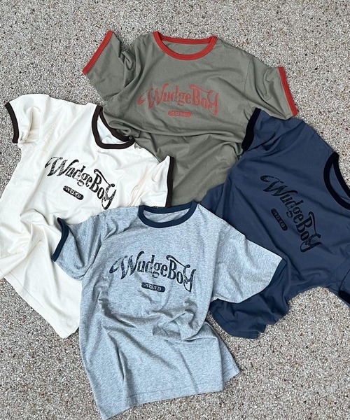 WudgeBoy(ワッジボーイ)の「WudgeBoy Lingr-Tee(Tシャツ/カットソー・レディース・カーキ/チャコールグレー/杢グレー/アイボリー・MEDIUM/LARGE)」の5枚目の写真