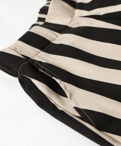 antiqua（アンティカ）の「ストライプサーカスパンツ（その他パンツ・レディース・ブラック×ベージュ・FREE）」の16枚目の写真
