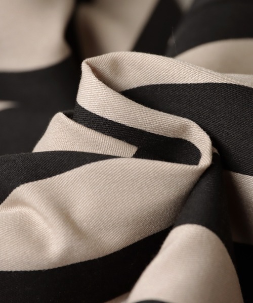 antiqua（アンティカ）の「ストライプサーカスパンツ（その他パンツ・レディース・ブラック×ベージュ・FREE）」の18枚目の写真