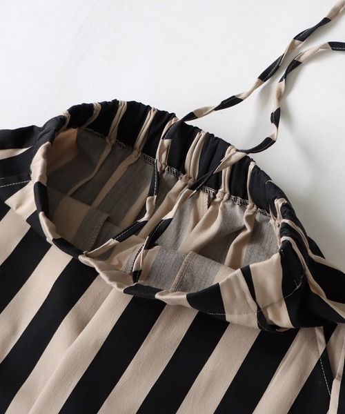 antiqua（アンティカ）の「ストライプサーカスパンツ（その他パンツ・レディース・ブラック×ベージュ・FREE）」の15枚目の写真