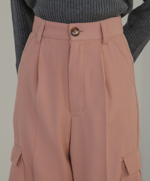 Bab（バブ）の「センタープレスカーゴスラックス（スラックス・レディース・ピンク/アイボリー/チャコールグレー・M/L/S）」の22枚目の写真