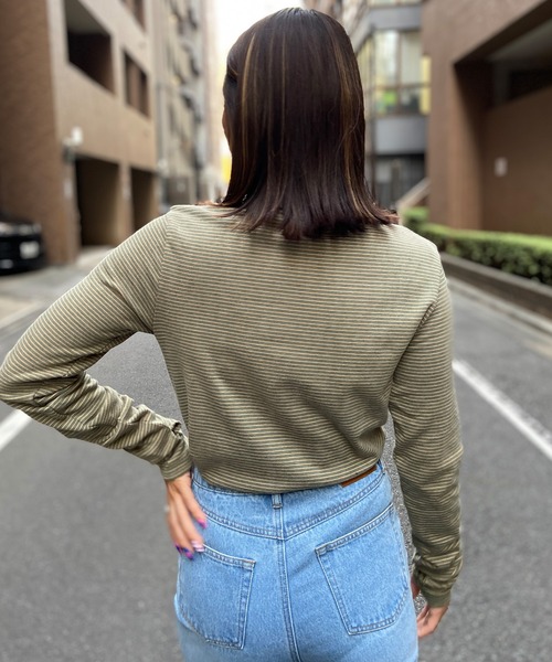 セール】RIKKA FEMME/リッカファム ロンT/長袖Tシャツ ハイネック 薄手