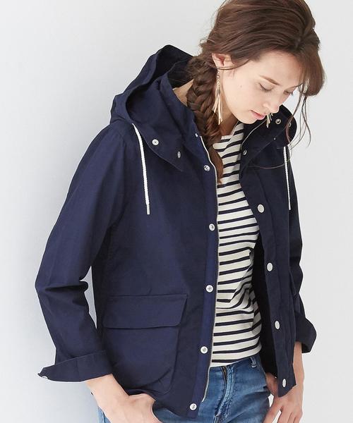 green label relaxing（グリーンレーベルリラクシング）の「※［WEB限定］CB C 2WAY デッキパーカー◆（ブルゾン・レディース・オリーブ/ネイビー/レッド・36/40/42/38）」の3枚目の写真