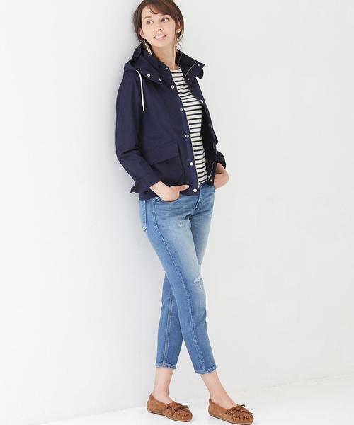 green label relaxing（グリーンレーベルリラクシング）の「※［WEB限定］CB C 2WAY デッキパーカー◆（ブルゾン・レディース・オリーブ/ネイビー/レッド・36/40/42/38）」の14枚目の写真